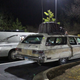 Comparing length with one of the Lemons Rally’s largest cars in Alabama.